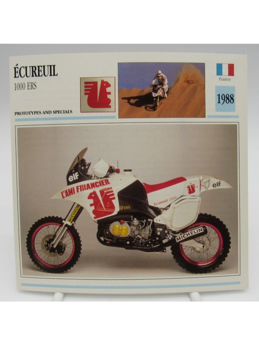 Ecureuil 1000 ERS 1988 France Atlas Card Edito-Service SA
